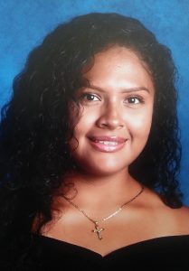 Picture of Arisbeth Camarillo-Reyes' senior portrait in black drape