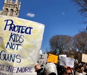 Photograph of gun safety march